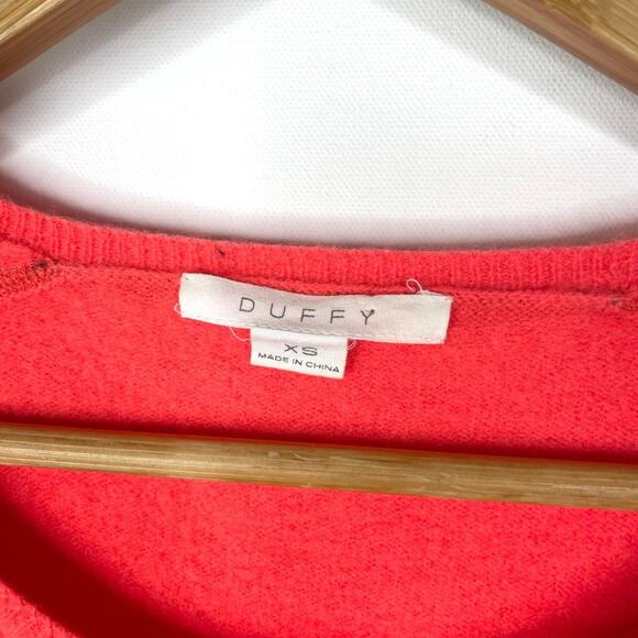 Duffy Coral & Grey 100% Cashmere Sweater XS - Picture 3 of 10